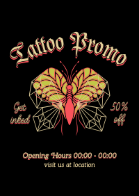 Retro Tattoo Shop Poster