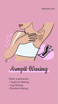 Salon Armpit Waxing Facebook Story