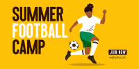 Football Summer Training Twitter Post