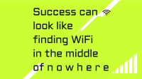 WIFI Motivational Quote Animation