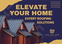 Elevate Home Roofing Solution Postcard Design