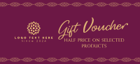 Ornate Luxury Voucher Gift Certificate Design