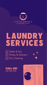 Laundry Services List Facebook Story