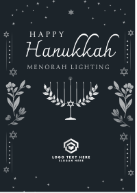 Hanukkah Lily Poster