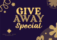 Giveaway Special Postcard