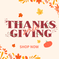 Thanksgiving Autumn Sale Instagram Post