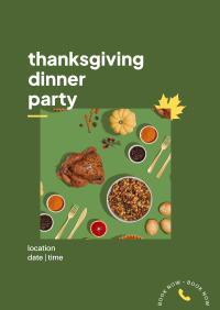 Thanksgiving Dinner Party Poster