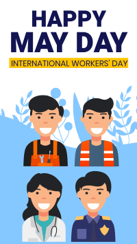 Workers Day Instagram Story Design