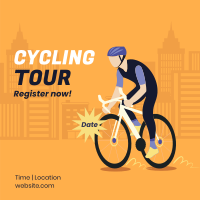 City Cycling Tour Linkedin Post Design