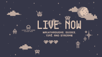 Retro Gaming Live Now YouTube Banner Design