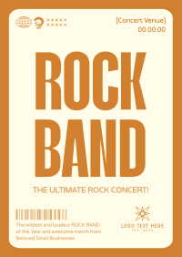 Minimalist Rock Band Poster