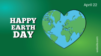 Heart-shaped Earth Zoom Background