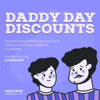 Daddy Day Discounts Linkedin Post Design