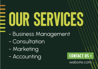 Business Services Postcard