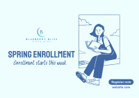 Spring Enrollment Postcard