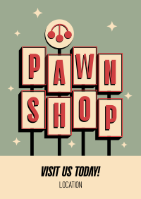 Pawn Shop Retro Flyer