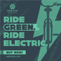 Green Ride E-bike Linkedin Post Image Preview