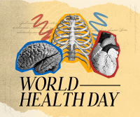 Vintage World Health Day Facebook Post Design