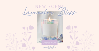 Lavender Bliss Candle Facebook Ad