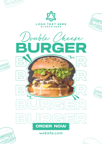 Cheese Burger Restaurant Flyer