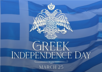 Traditional Greek Independence Day Postcard