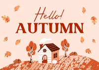 Autumn is Calling Postcard