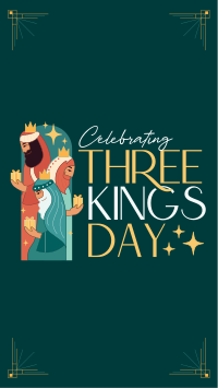 Modern Three Kings Day Facebook Story