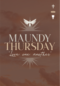 Holy Thursday Message Poster