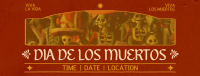 Minimalist Dia De Los Muertos Facebook Cover Design