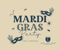 Mardi Gras Party Facebook Post