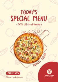 Today's Special Pizza Flyer