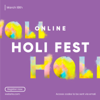 Holi Fest Instagram Post Design