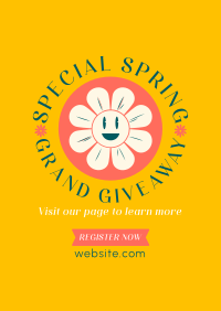 Spring Giveaway Poster Design