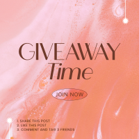 Giveaway Time Announcement Instagram Post Image Preview