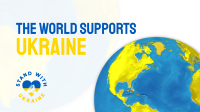 The World Supports Ukraine Zoom Background