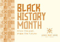 Neo Geo Black History Month Postcard