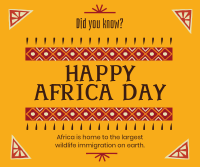 Decorative Africa Day Facebook Post