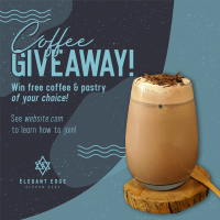 Coffee Giveaway Cafe Instagram Post