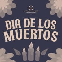 Dia de los Muertos Party Instagram Post Design