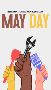 Celebrate Our Heroes on May Day Instagram Story