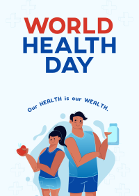 Healthy People Celebrates World Health Day Flyer