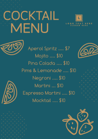 Cocktail Menu Image Preview