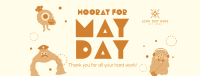 Hooray May Day Facebook Cover Design