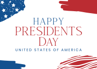 USA Presidents Day Postcard