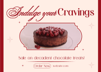 Chocolate Craving Sale Postcard Image Preview