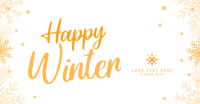 Winter Snowflake Greeting Facebook Ad