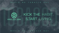 No Tobacco Day Typography Animation