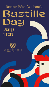 Bastille Day Geometric Instagram Reel Image Preview