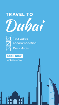 Dubai Travel Package Facebook Story