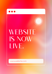 Website Now Live Poster